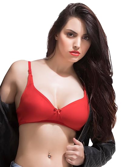 Clovia Women’s Cotton Wire-Free Non-Padded Full-Coverage T-Shirt Bra